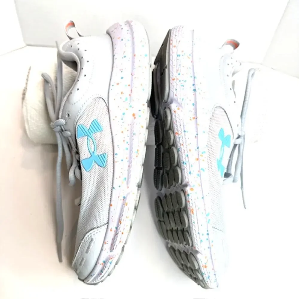 Under Armour Charged Assert 10 Paint Splatter Shoes Women’s 7.5 Gray